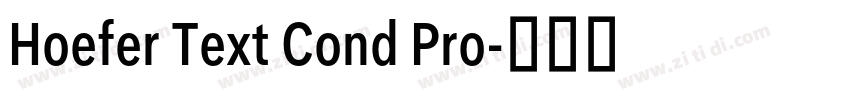 Hoefer Text Cond Pro字体转换 Hoefer Text Cond Pro字体转换